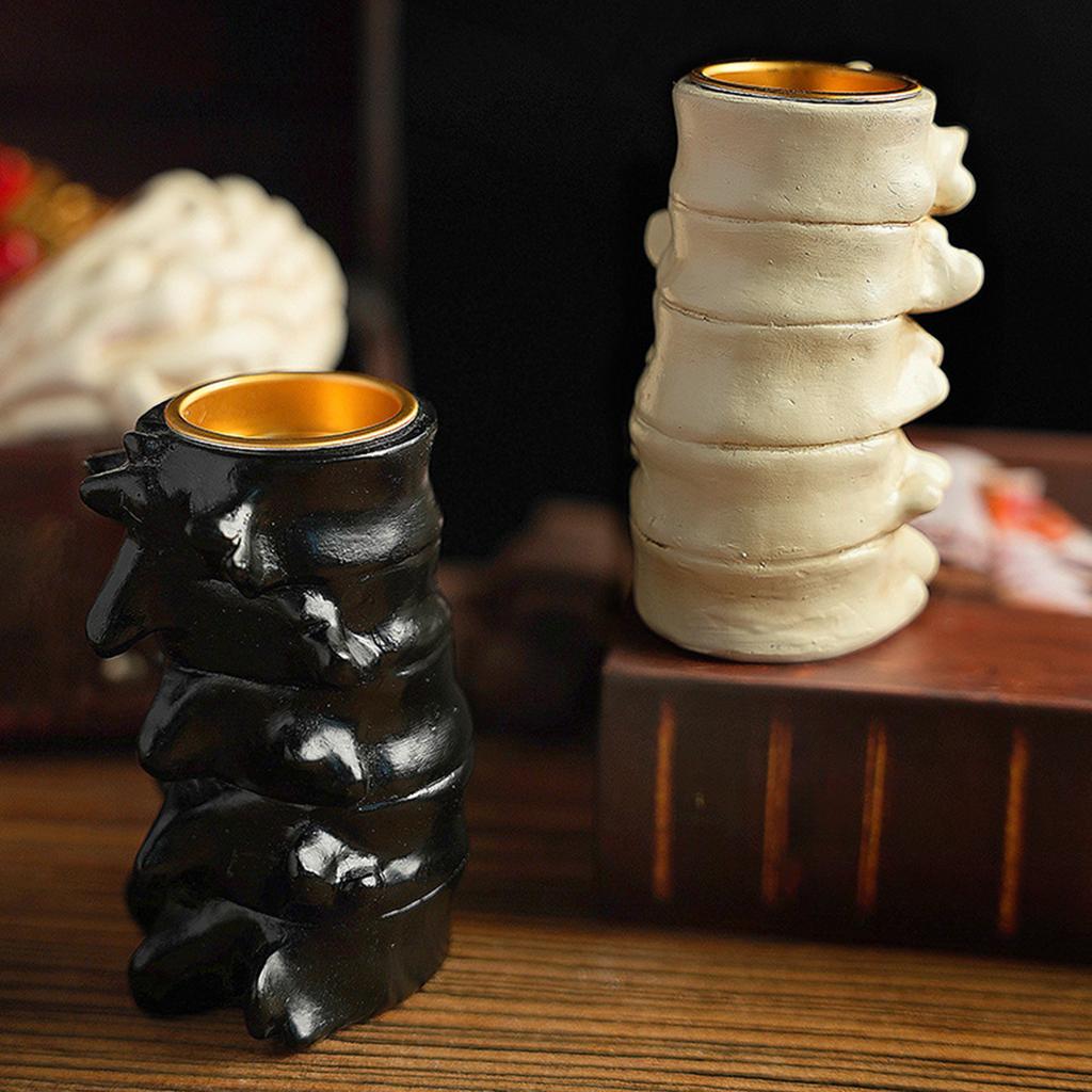 Human Organ Models Candle Holder, 3D Heart Spine Brain Candlestick Candle Stand,Halloween Horror Theme Home Decorations