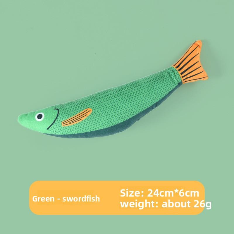 Cat Toys, Cat Teasing Pillows, Cat Plush Fish Toys, Self-entertaining Plush Printed Toys, New Fish Making Sounds Toys