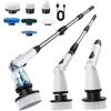 11 In 1 Electric Spin Scrubber Cordless Cleaning Brush 3 Adjustable Angles 2 Adjustable Speeds LED Display Shower Cleaner Brush Supplies Extension