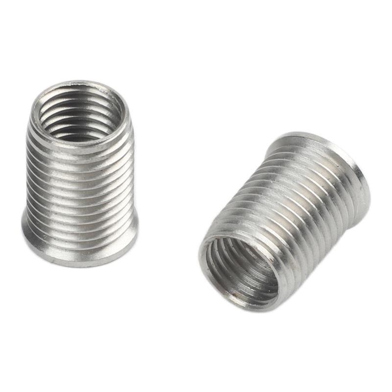 11pcs M10X1.25 Thread Repair Kit with Precision Cut Tap and Galvanized Stainless Steel Inserts for Fixing Damaged Threads