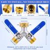 Water Splitter Fitting Garden Faucet Y Shape Watering Connector Hose Adapter For Outdoor Indoor Plumbing Applications