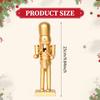 Nutcracker Figurine Xmas Ornament Christmas Decor Statue Wooden Sculpture for
