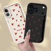 Case for iPhone 17 Pro Max Air 13 16 15 Plus 17e 11 14 12 Pro Phone Cover Cute Cartoon Cherry Lichee Pattern