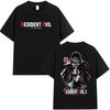 CAPCOM Game Resident Evil Graphic T Shirt Unisex Women Vintage Fashion Short Sleeve Tshirt Casual 100 Cotton Summer Streetwear