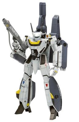 Wave Super Dimension Fortress Macross VF-1S Strike Valkyrie Battroid Ichijo Hikaru/Roy Focker Custom, 1/100 Scale, Approximately 16cm Tall, Plastic Mo