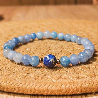 1 Stück 6 mm blauer Naturstein, geeignet für tägliche Party-Accessoires, das einzigartigste Geschenk für Freunde und Familie