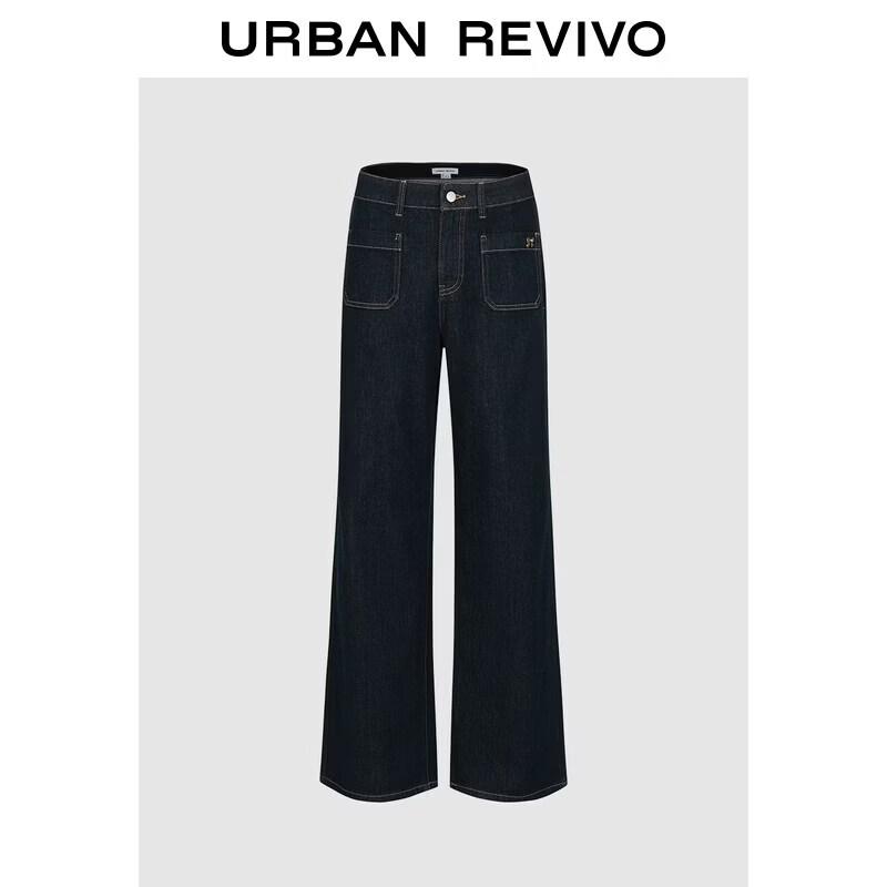 UR Women s Bow Flared Patch Pocket Jeans 29 синий