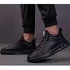 Medium Top Lightweight Men's Shoes New Autumn and Winter Leather Surface Casual Shoes Soft Sole Wear-resistant Shoes Men