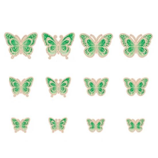 12Pcs Wall Stickers 3D Hollow Wall Decals Bedroom Living Room Decorations Removable Decorative DIY Art Decor Easy Install Birthday Party Decor