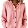 European & American Knit Hooded Cardigan Jacket - Autumn/Winter Women's Casual Fashion 2026