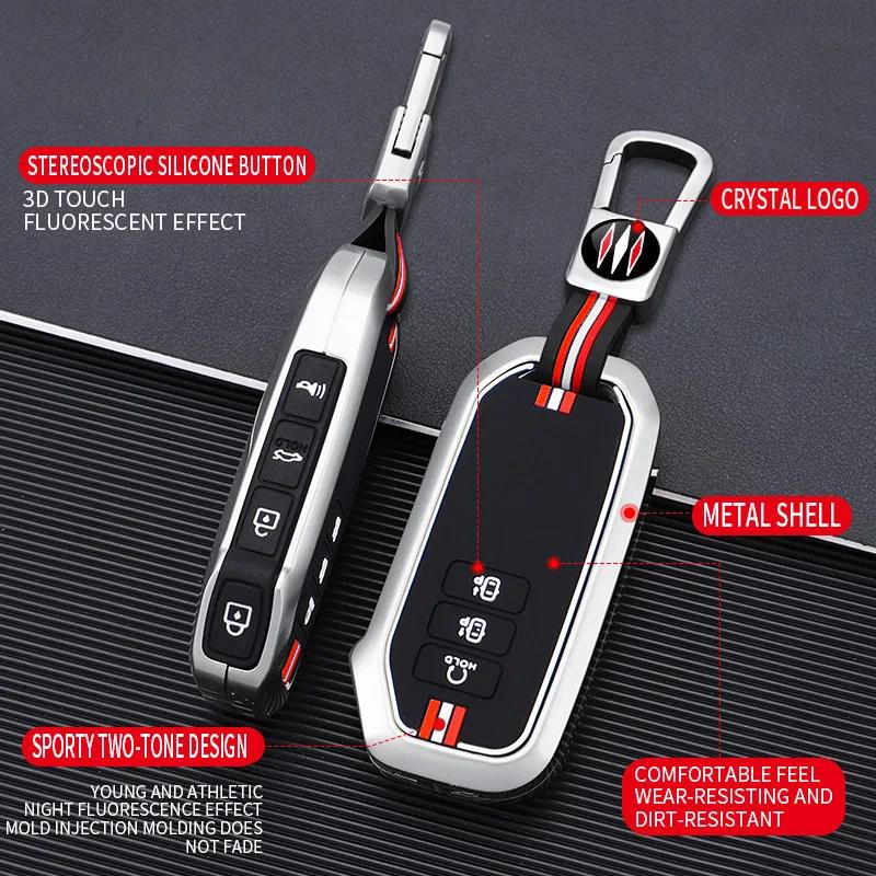 Metal Car Key Cover Fob Case Shell For Kia Seltos Sportage Nq5 Sorento Mq4 Gt Line K5 Dl3 Niro Sg2 Ev6 K3 Carnival Ka4 K7 K8 Gl3