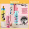 Labubu Cartoon Insulated Water Bottle With Stainless Steel Inner For Kids And Girls