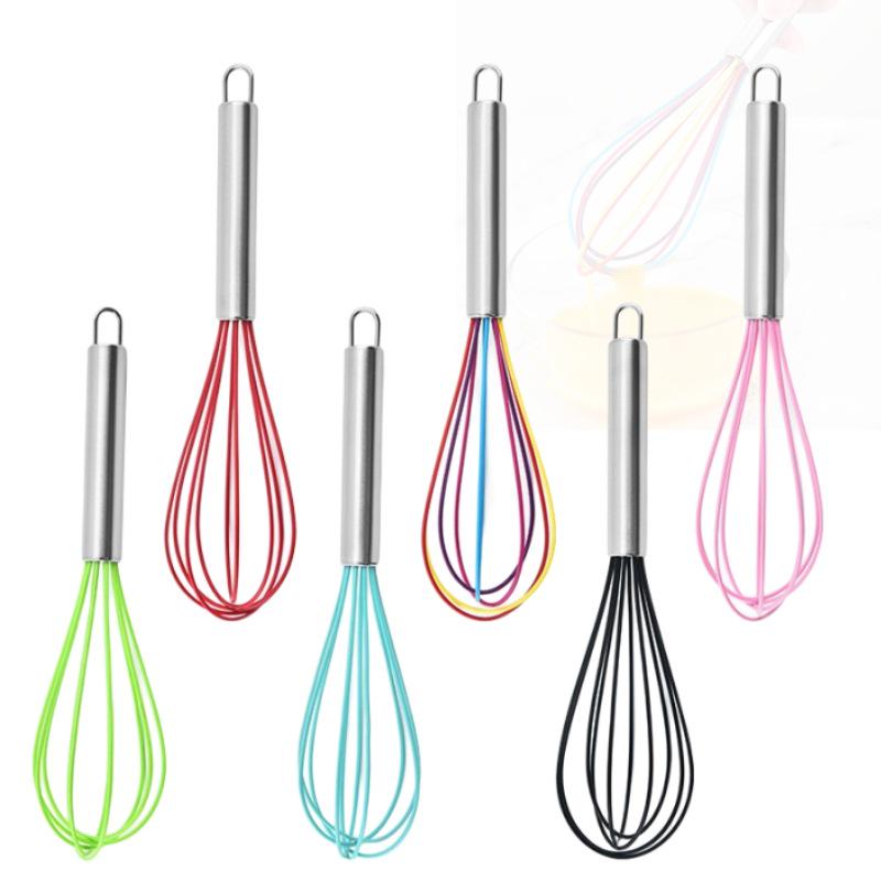 Food-Grade Stainless Steel Silicone Egg Whisk & Cream Whipper