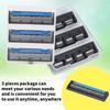 3pcs Razors Blades Retro Rotating 3 Layered Razors Blades Refills Men Razor Blades