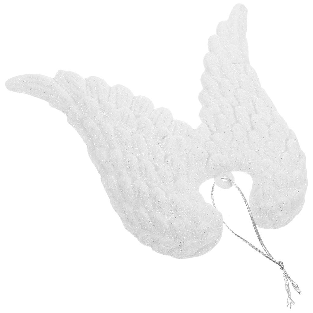 3Pcs Christmas Tree Angel Wings Hanging Pendant Random Color Ornament for Living Room Kids Room Holiday Decoration