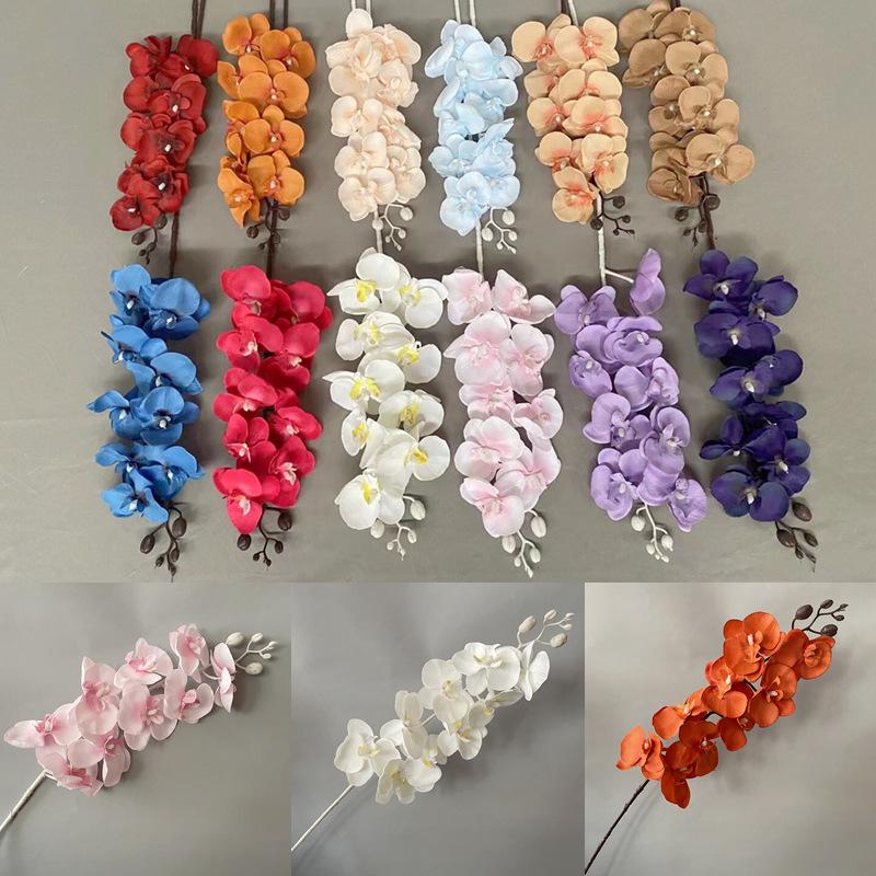 Elegant Artificial Phalaenopsis Floral Arrangement for Living Room, Wedding Décor, or Table Centerpiece.