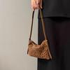 Fashion Leopard Print Mobile Phone Bag Cowhide Matte Leather New Women's Bag High Sense Retro Versatile Leather Messenger Bag Tide