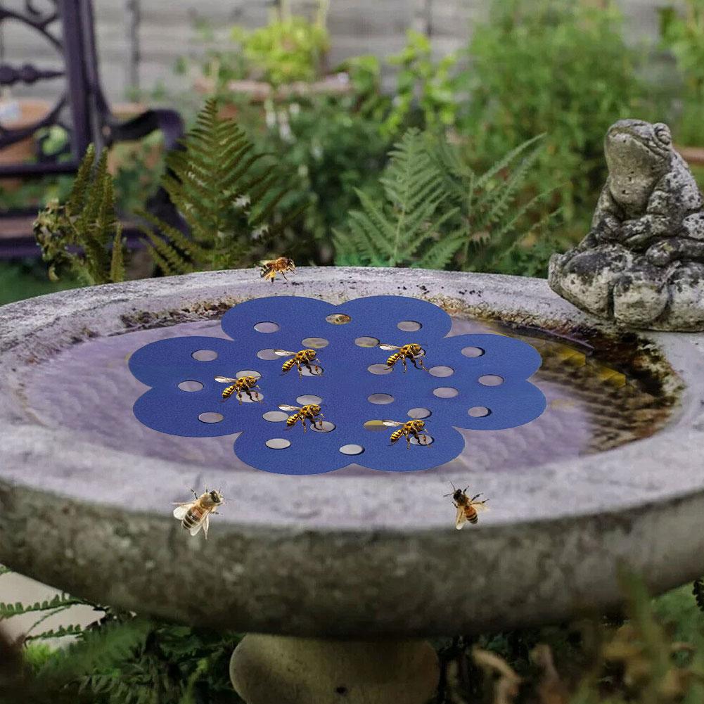 Floating Bee Island Honeycomb Bee Waterer Floating Station Tray Drinking Insect Thirsty For Out V8H7