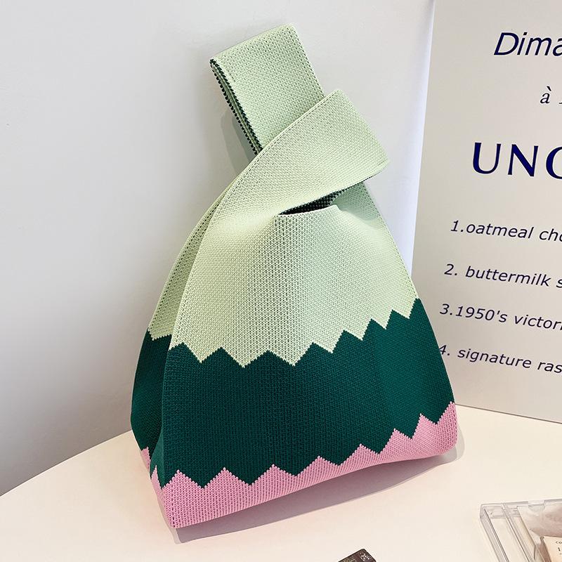 Chic Portable Knitted Handbag - Xiaohongshu Recommended Cute Style