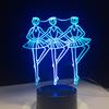 Factory Dropshipping ODM Rechargeable Touch Switch Dog Arylic Panel Box Table Night Lamp  16 Colors Change 3D LED Light
