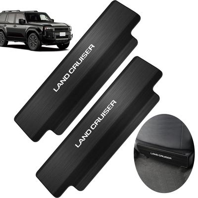 OuTLife Land Cruiser 250 Seat Back Custom Parts with Exclusive Easy Stainless Steel Interior Accessory Cover/Kick Guard, Logo, Stain-Resistant,