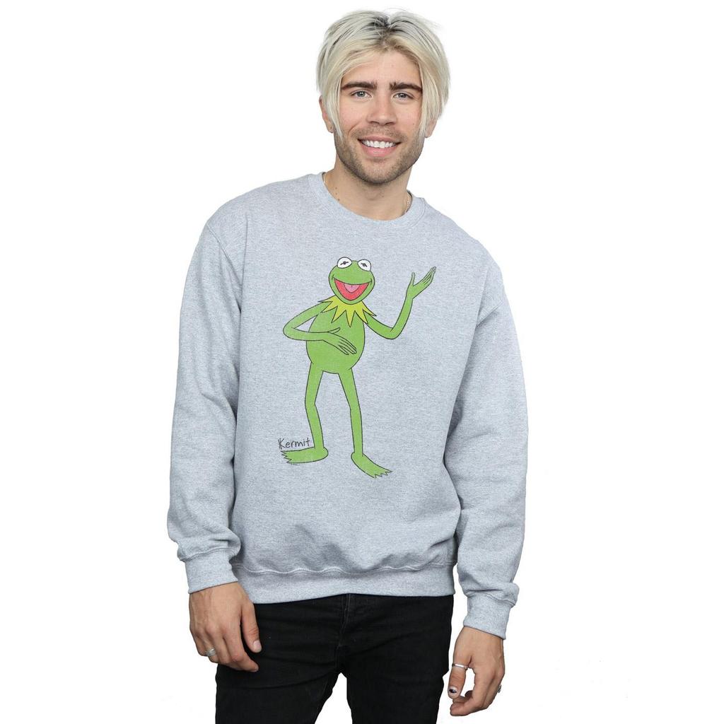 The Muppets Mens Classic Kermit Heather Sweatshirt