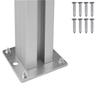 Waste Bin Fence Gray 85 X 12 X 115 Cm Aluminum and WPC