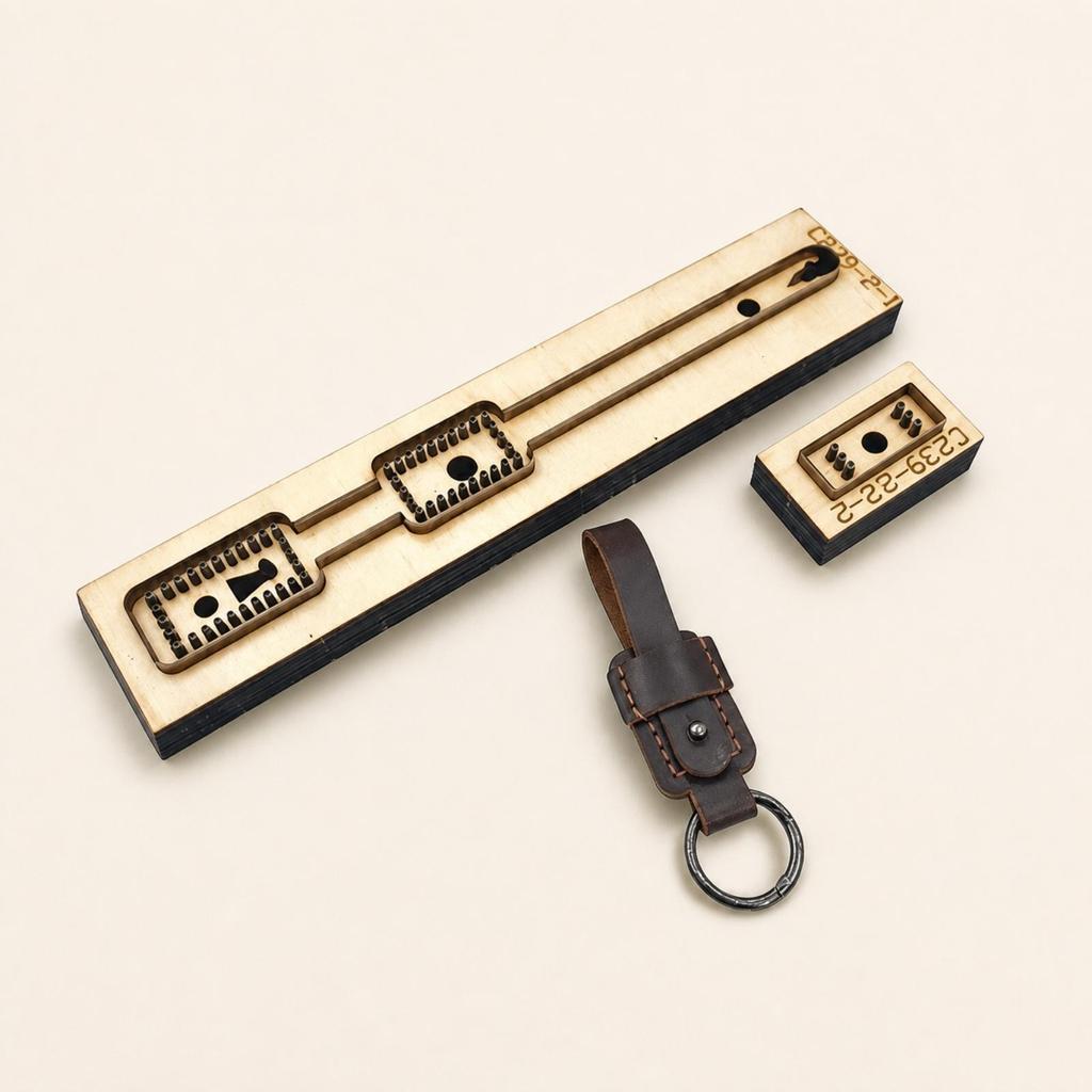 Leather Keychain Die DIY Stamping Tool Convenient for Crafters