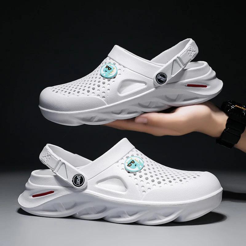 Summer Men's Clogs Flat Sandals Men and Women EVA Slippers Garden Shoes Platform Sandals Man Leisure Slides Summer Casual Shoes