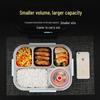 NHZHIW 304 Stainless Steel 5-Compartment Lunch Box