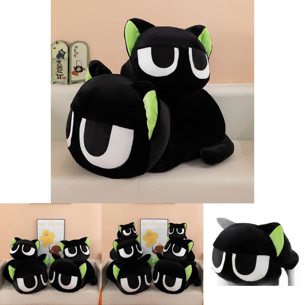The Legend Of Hei Black Cat Plush Toy Large Cute Cat Pillow Gift For Kids And Adults