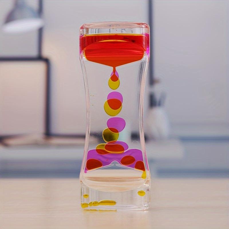 Party Decorations and Supplies Double-Color Sand Timer Crafts, Creative Home Decoration Oil Drop Art, No Electricity Required, Desktop Decoration