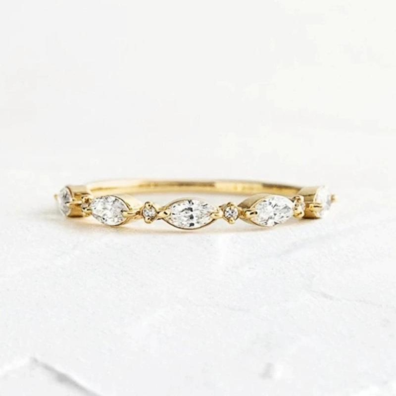 Manufacturer wholesale, simple geometric ring, zircon minimalist design ring for women, fashionable daily matching