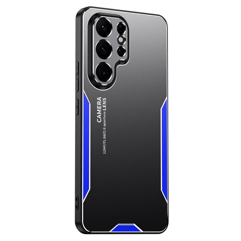 For Samsung Galaxy S22 Ultra 5G Back Case Military Aluminum Alloy Sturdy Protective Cover