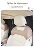 Car Partition Curtain: Front & Rear Blackout Sun Shade for Baby, Heat Insulation, Privacy, Anti-Peep, Cartoon Design