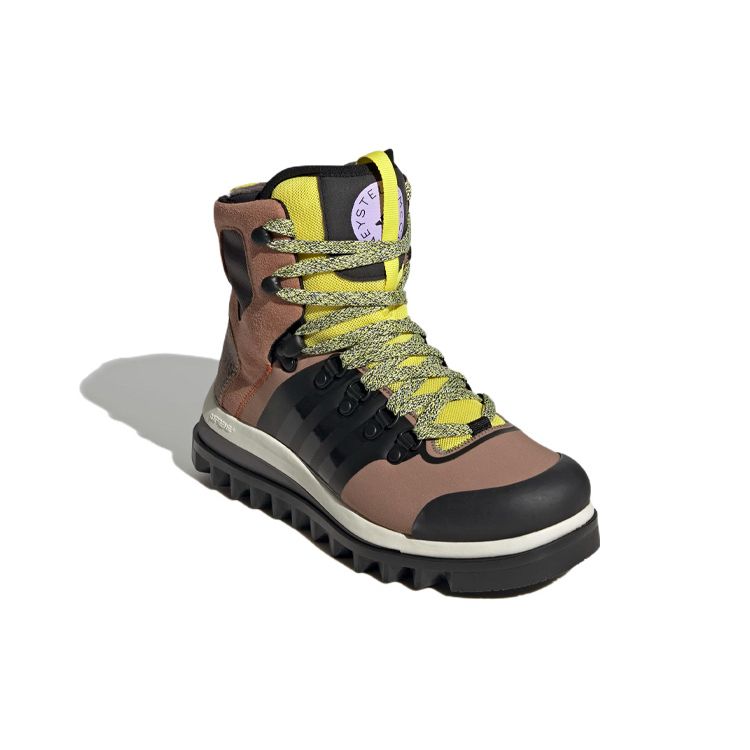Adidas Stella McCartney x Eulampis Boot Camel Dámské Tenisky Hnědé Jádro-Černá Shock-Žlutá GV9612