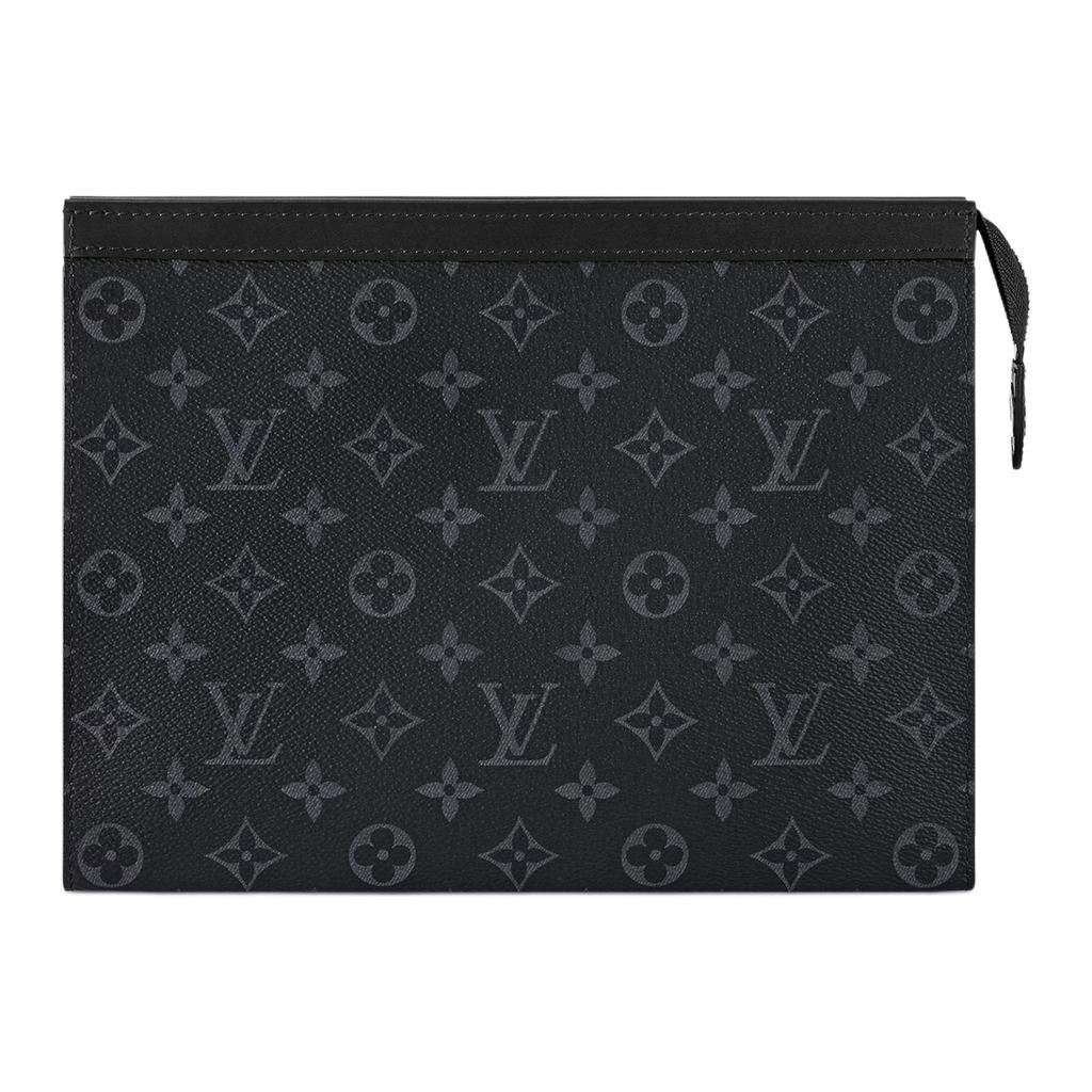 Louis Vuitton Pochette Voyage MM Černá Monogram Eclipse Plátno Pánské Taštičky M61692