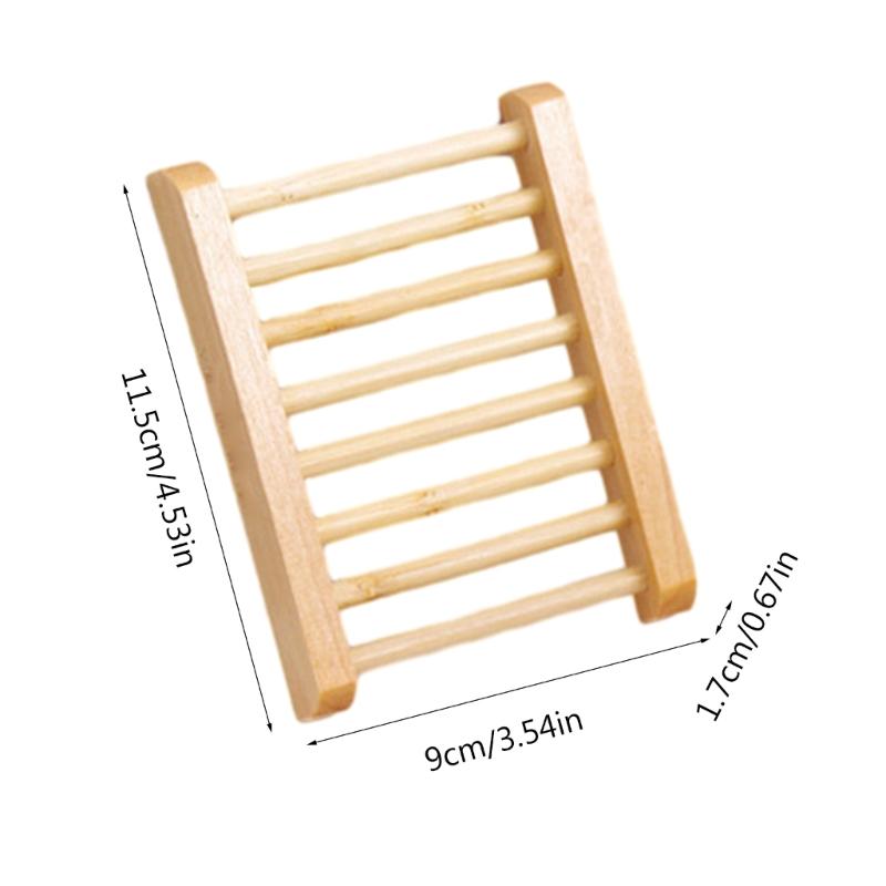 10Pcs Handcrafted Wooden Soap Tray Smooth and Delicate Slip Resistant Soap Dish Sturdy and Reliable Soap Holder Rack