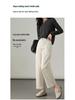 High-Waist Petite Tencel-Cotton Harem Pants for Women - 2025 Autumn Collection, Nine-Point Wide-Leg Casual Design