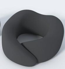 Around Neck Design U-Shaped Comfortable Office Memory Foam Pillow Cushion Durable Travel Pillow Non-deformed Airplane Pillow