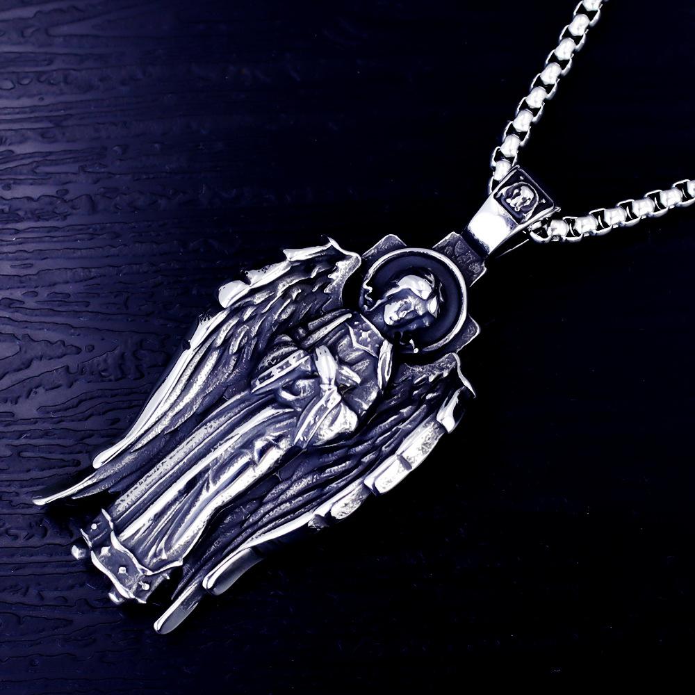 Necklace Hip Hop European Mythology Saint Girls Sports Men Retro Pendant
