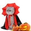 Stand-Collar Halloween Pet Cape Adjustable Dogs Wizard Outfit Cool Pet Cosplay Costume  Puppy