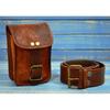 Vintage Real Leather Hunters Choice Waist Pouch With Belt Goat Hide Classic