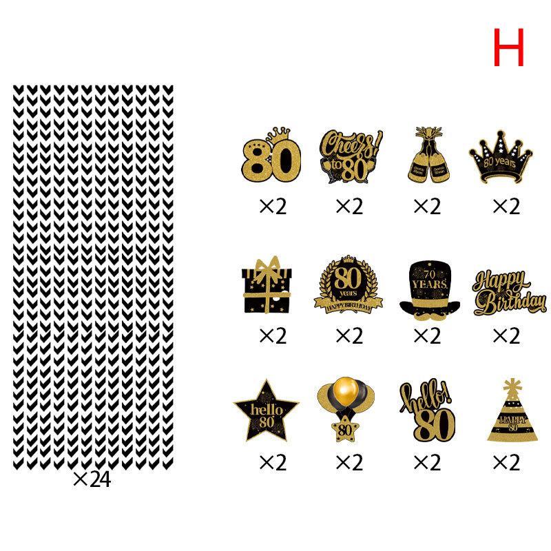 24pcs Men Women Birthday Disposable Straw 18th 30th 40th 50th 60th Birthday Paper Straw Anniversary Birthday Party Supplies