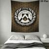 Udinese Calcio logo Wall Hanging Printed Fabric Blanket Decorative Tapestries for Bedroom Living Room Home Decor