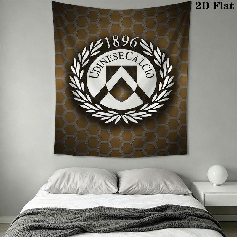 Udinese Calcio logo Wall Hanging Printed Fabric Blanket Decorative Tapestries for Bedroom Living Room Home Decor