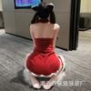Sex Lingerie Sexy Two-dimensional Maid Christmas New Year Red Sexy Kitten Female Plush Uniform Seduction Suit