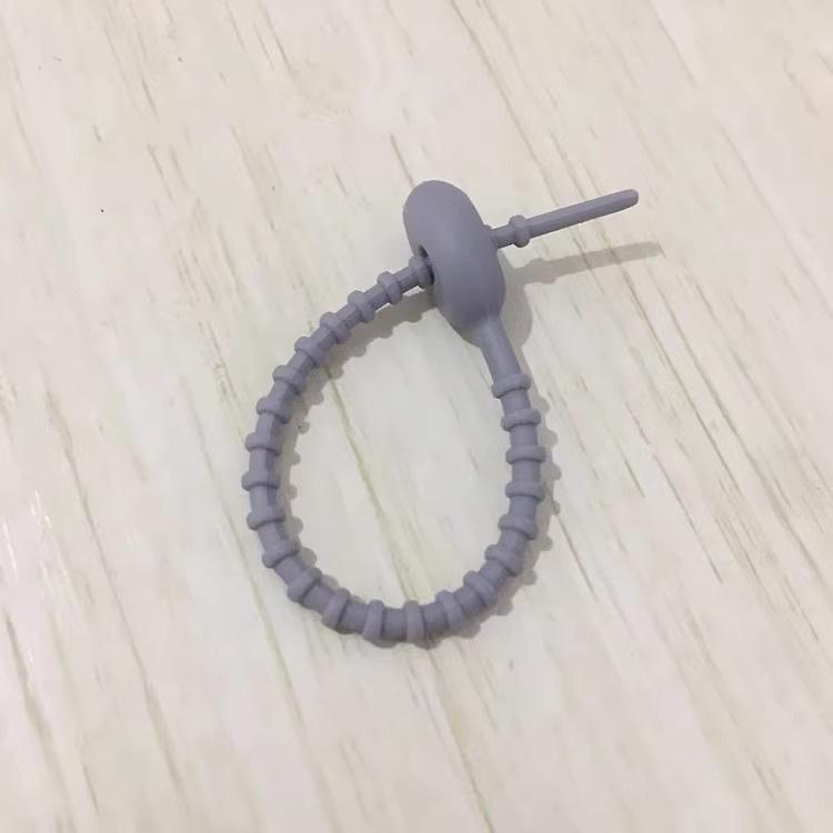 Tadpole-Shaped Silicone Cable Ties and Keychain Lanyard