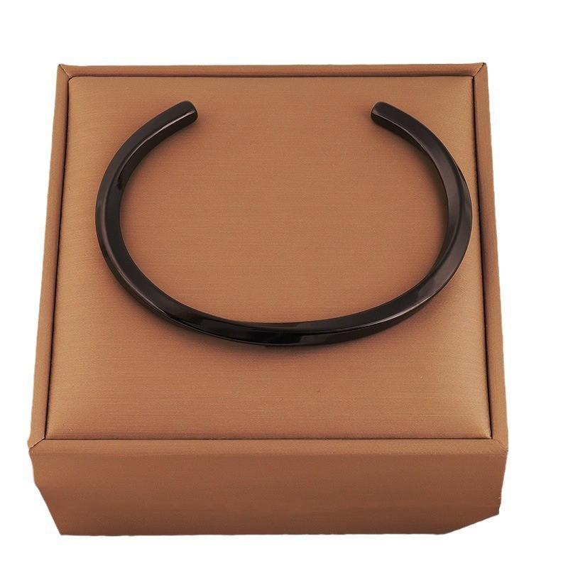 Women's High-End Titanium & Stainless Steel Mobius Open Bracelet - Trendy Couple Style Jewelry