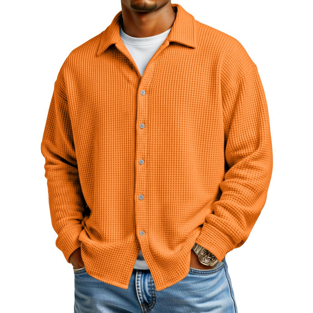 Men's Casual Button-Down Long-Sleeve Shirt